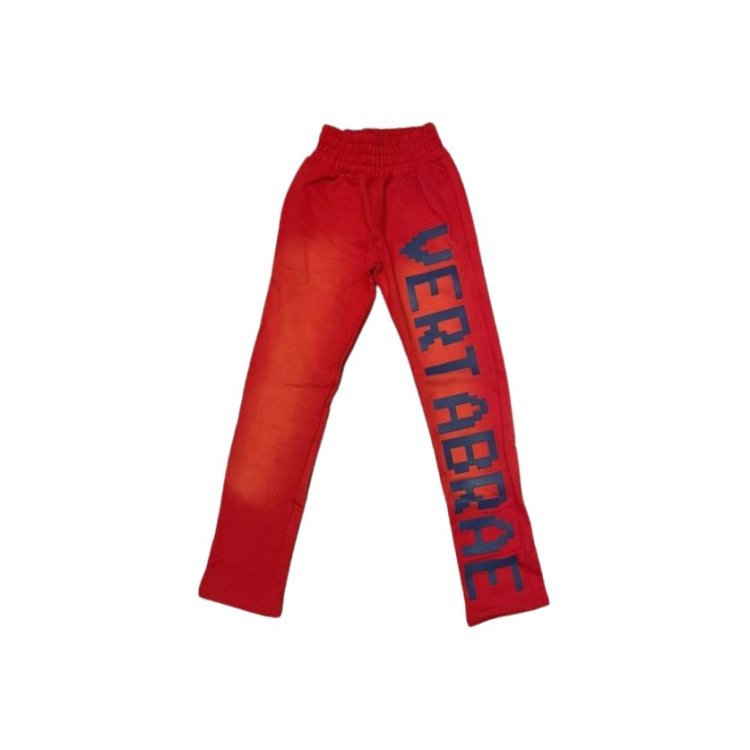 Vertabrae Red Sweatpants – Bold Streetwear with Unmatched Comfort