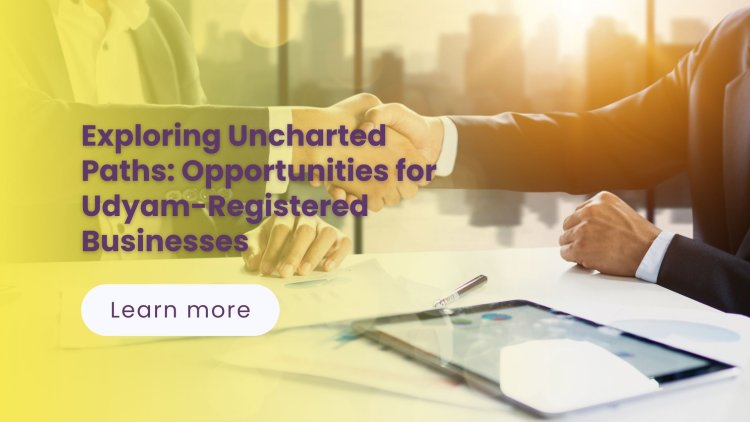 Exploring Uncharted Paths: Opportunities for Udyam-Registered Businesses